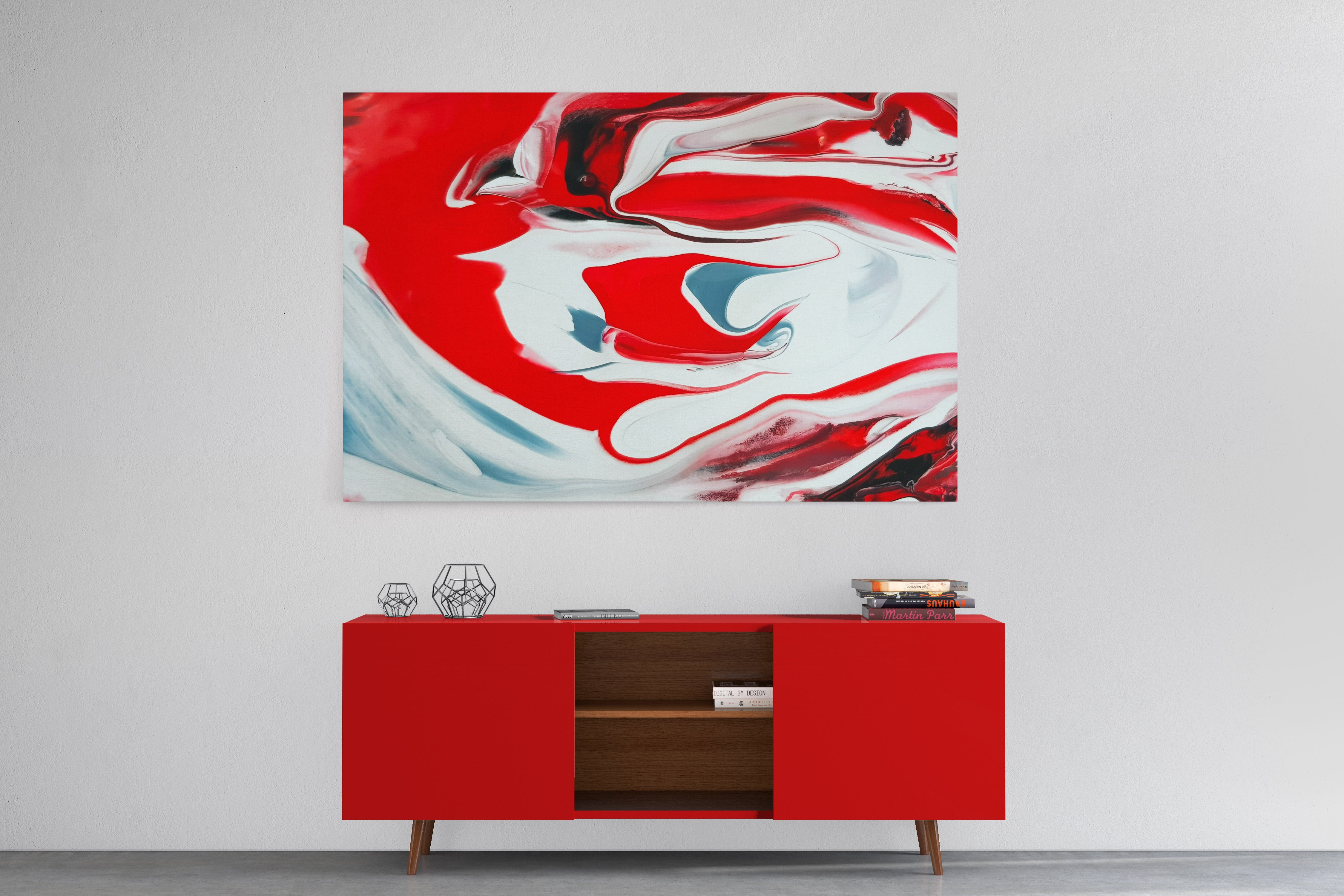 Vibrant Red Premium Canvas