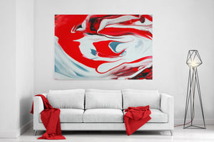 Vibrant Red Premium Canvas